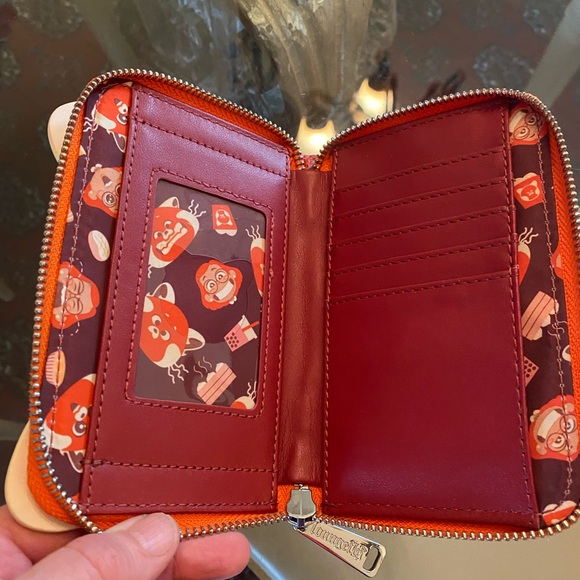 NWOT Pixar Loungefly Turning Red Panda Cosplay Wallet - Picture 3 of 3